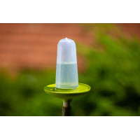 Plastia Robin - 3-in-1 Vogelfutterhaus, Vogeltränke - Grün