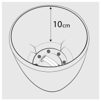 Happy-Plants Orchidea Twin Orchideentopf Selbstbewässernd Ø 12.5 cm, H 15 cm 1.3 Liter - Anthrazit