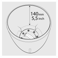 Happy-Plants Orchidea Twin Orchideentopf Selbstbewässernd Ø 16.7 cm, H 20 cm 3.3 Liter - Anthrazit
