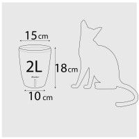 Happy-Plants Orchidea Twin Orchideentopf Selbstbewässernd Ø 15 cm, H 18 cm 2 Liter - Anthrazit