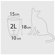 Happy-Plants Orchidea Twin Orchideentopf Selbstbewässernd Ø 15 cm, H 18 cm 2 Liter - Anthrazit