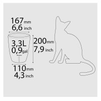 Happy-Plants Orchidea Twin Orchideentopf Selbstbewässernd Ø 16.7 cm, H 20 cm 3.3 Liter - Anthrazit