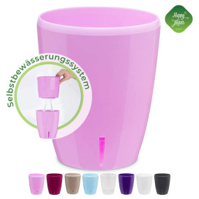 Happy-Plants Orchidea Twin Orchideentopf Selbstbewässernd Ø 16.7 cm, H 20 cm 3.3 Liter - Lavendel